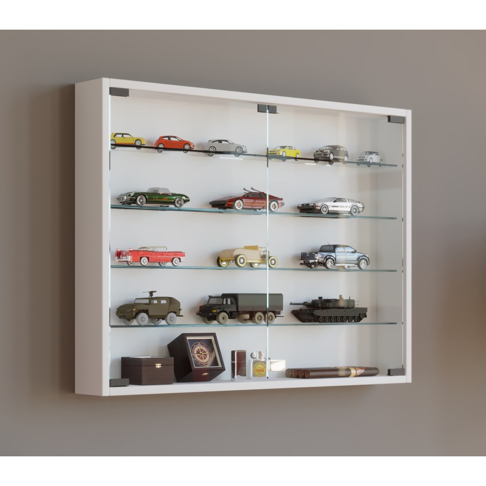 Produktabbildung Nr. 2: VCM Wandvitrine Mandosa L, weiss