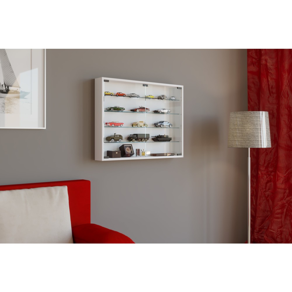 Produktabbildung Nr. 3: VCM Wandvitrine Mandosa L, weiss