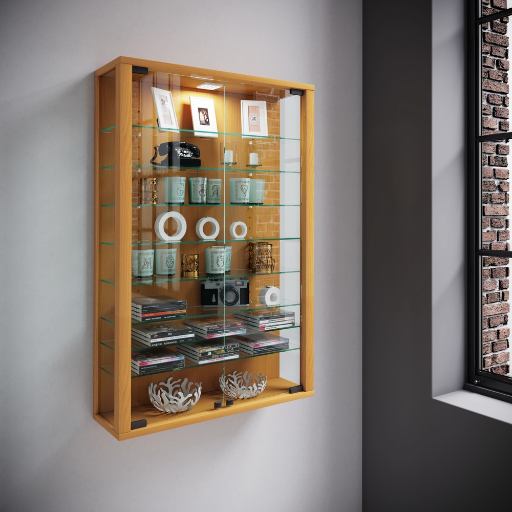 Produktabbildung Nr. 3: VCM Wandvitrine Vitrosa Mini, Buche