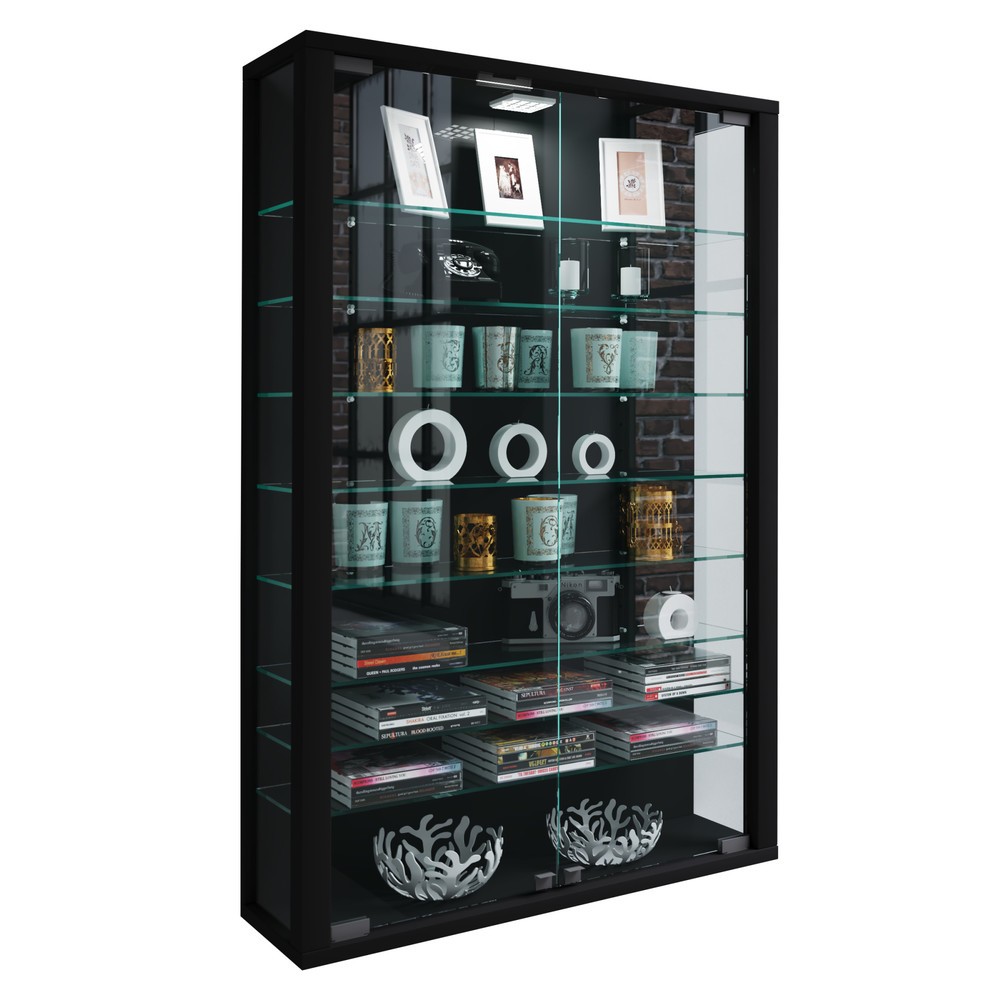 Produktabbildung Nr. 1: VCM Wandvitrine Vitrosa Mini, schwarz