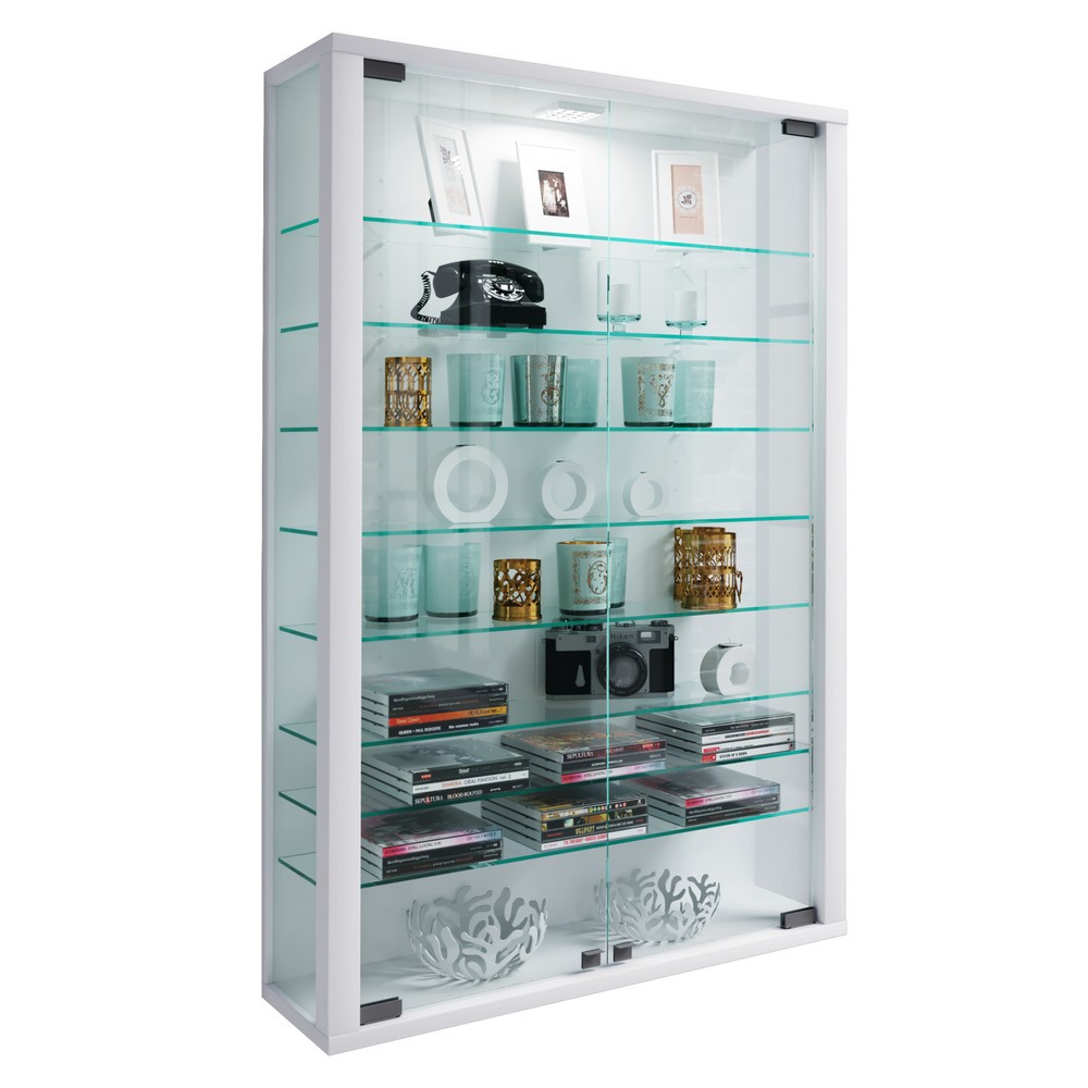Produktabbildung: VCM Wandvitrine Vitrosa Mini, weiss