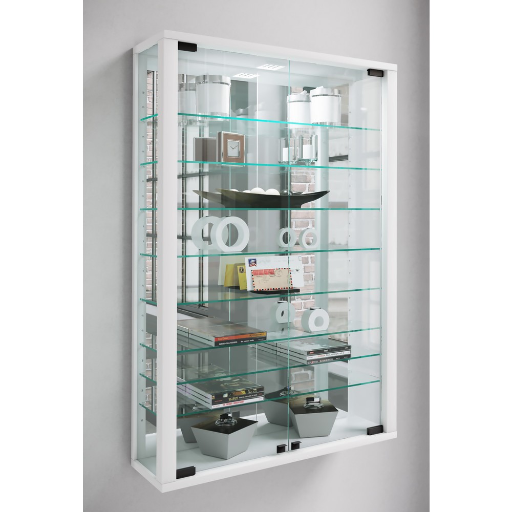Produktabbildung Nr. 3: VCM Wandvitrine Vitrosa Mini mit Spiegel , weiss