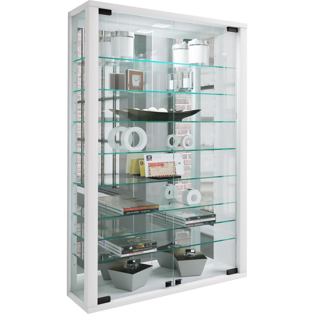 Produktabbildung Nr. 5: VCM Wandvitrine Vitrosa Mini mit Spiegel , weiss