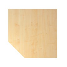 Verkettungsplatte für Schreibtisch mit Memoryschalter, Trapezform