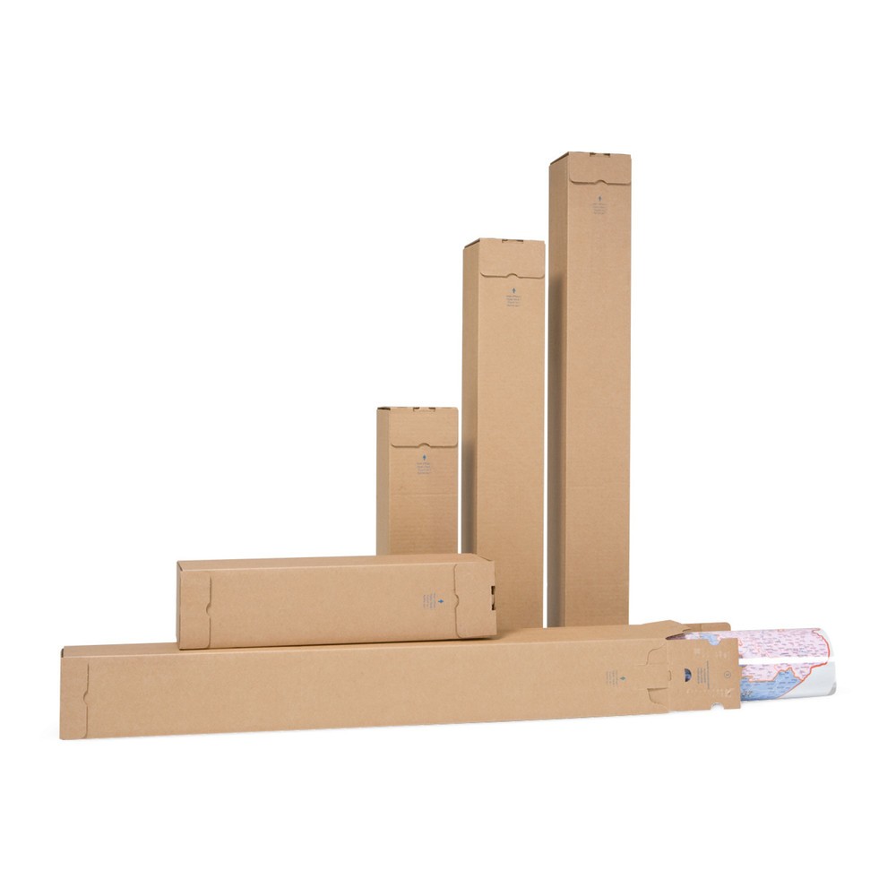 Produktabbildung: Versandhülsen Quattropac, Innenmass LxBxH 610 x 105 x 105 mm, 10 Stk/VE
