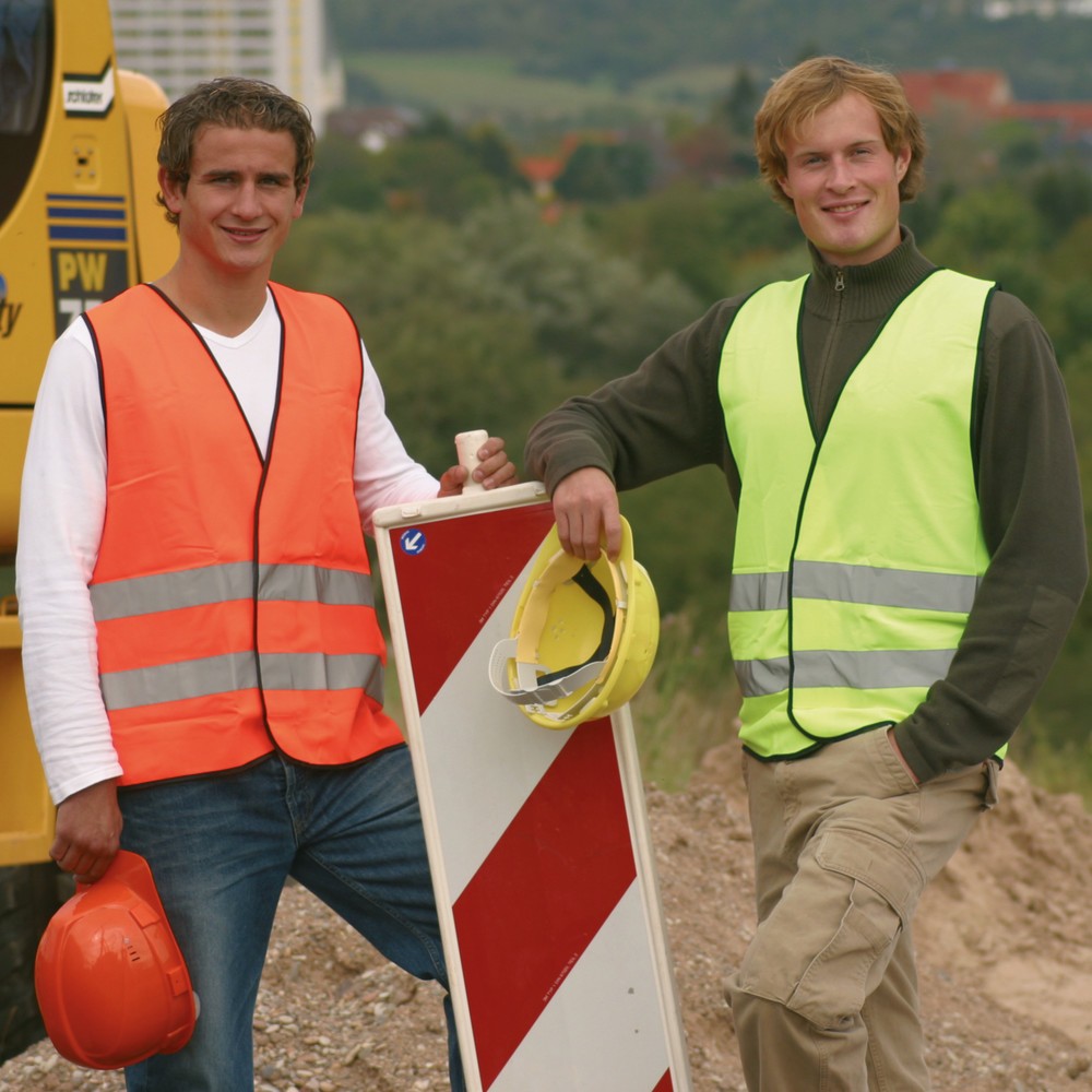 Illustration du produit: Veste réfléchissante EN 471, classe 2, jaune néon, avec bandes réfléchissantes