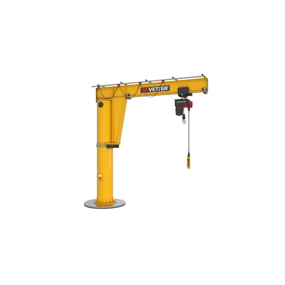 Produktabbildung Nr. 3: VETTER® Schwenkkran inkl. LIFTKET Elektrokettenzug, Säulenausführung, 360° Schwenkbereich, Ausladung 3.000 mm inkl. LIFTKET Elektrokettenzug, TK 250 kg