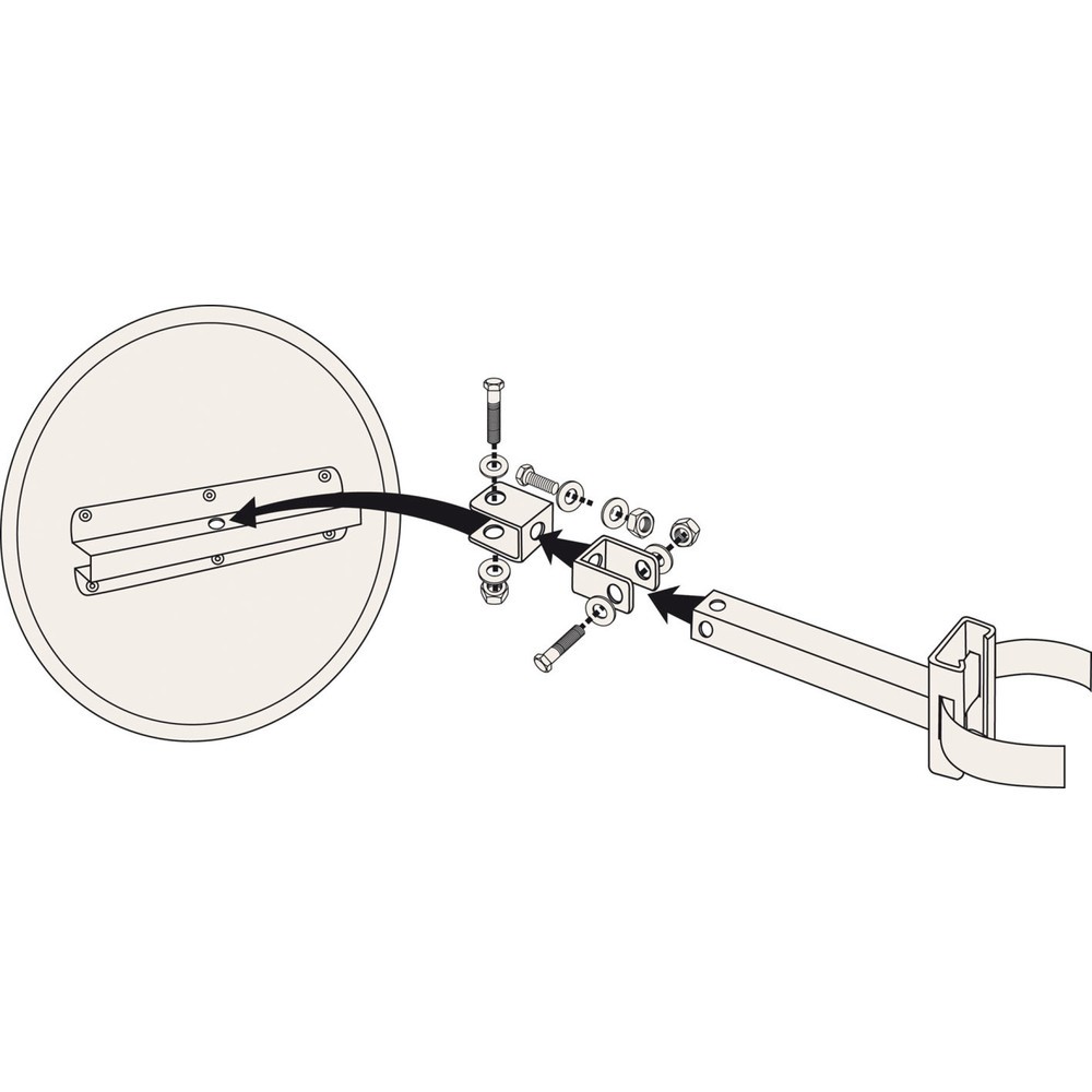 Produktabbildung Nr. 2: Vialux® Cyclomir® Sicherheitsspiegel, Polymir®, Ø 320 mm