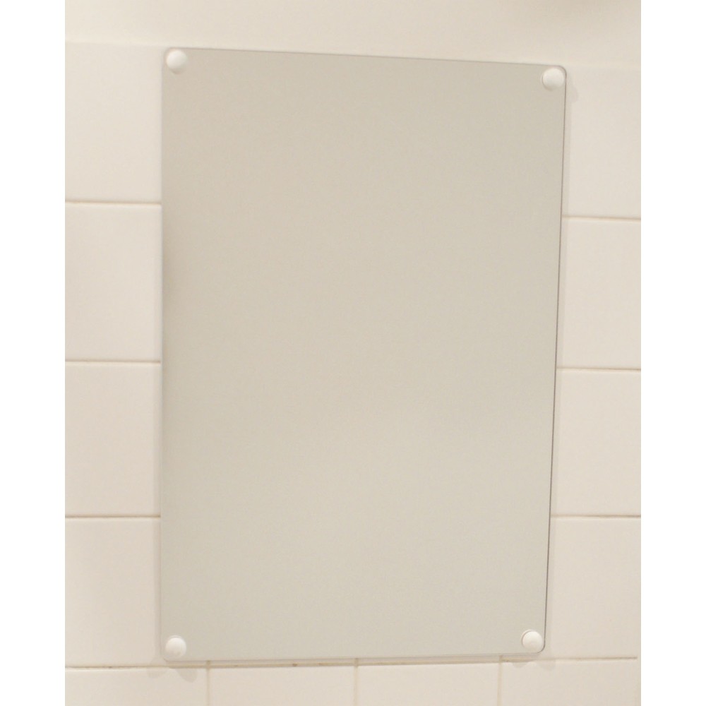 Produktabbildung: Vialux® Flachspiegel, Acrylglas (PMMA), HxB 600 x 400 mm, ohne Rahmen