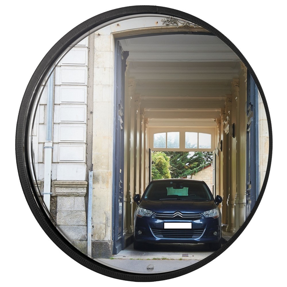 Produktabbildung: Vialux® Mehrzweckspiegel, Edelstahl, rund, Ø 600 mm