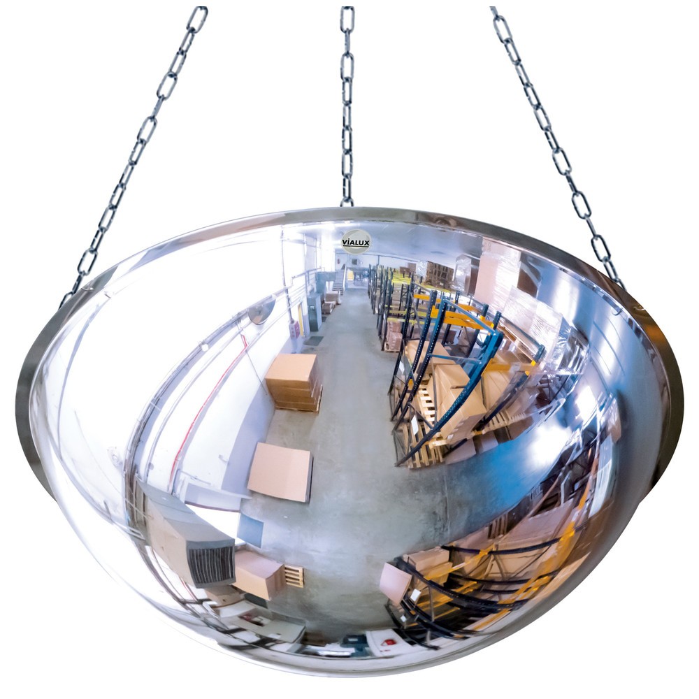 Produktabbildung Nr. 2: Vialux® Panoramaspiegel, Halbkugel, Ø 800 mm, Acrylglas (PMMA)