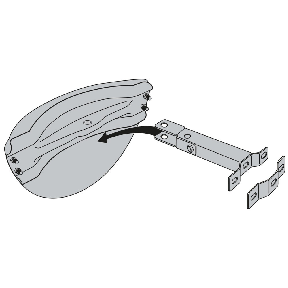 Produktabbildung Nr. 2: Vialux® Parkplatzspiegel, P.A.S.®, HxBxT 220 x 800 x 75 mm