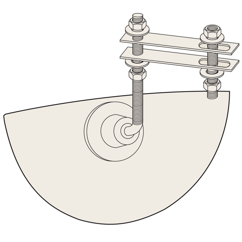 Produktabbildung Nr. 2: Vialux® Rückspiegel, für Gabelstapler, HxBxT 128 x 258 x 39 mm, Polymir®