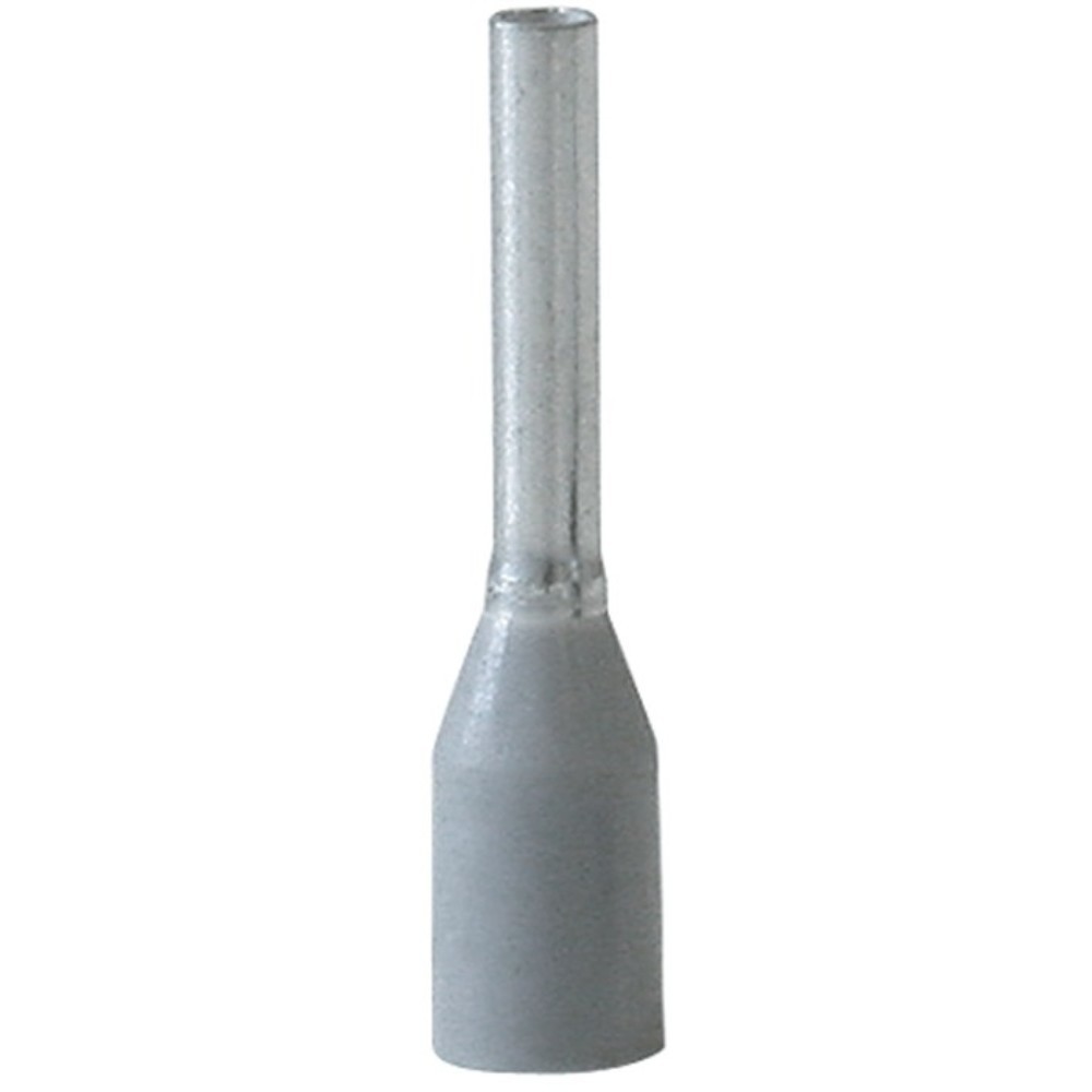 Illustration du produit: Embout de câble longueur L1/L2 14,0/8,0 mm gris avec col en plastique 0,75 (AWG