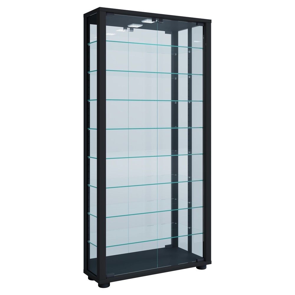 Produktabbildung Nr. 1: Vitrine Lumo Maxi avec miroir, éclairage à LED inclus, noir