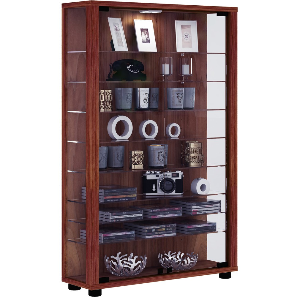 Produktabbildung Nr. 1: Vitrine à poser Lumo Mini, cœur de noyer