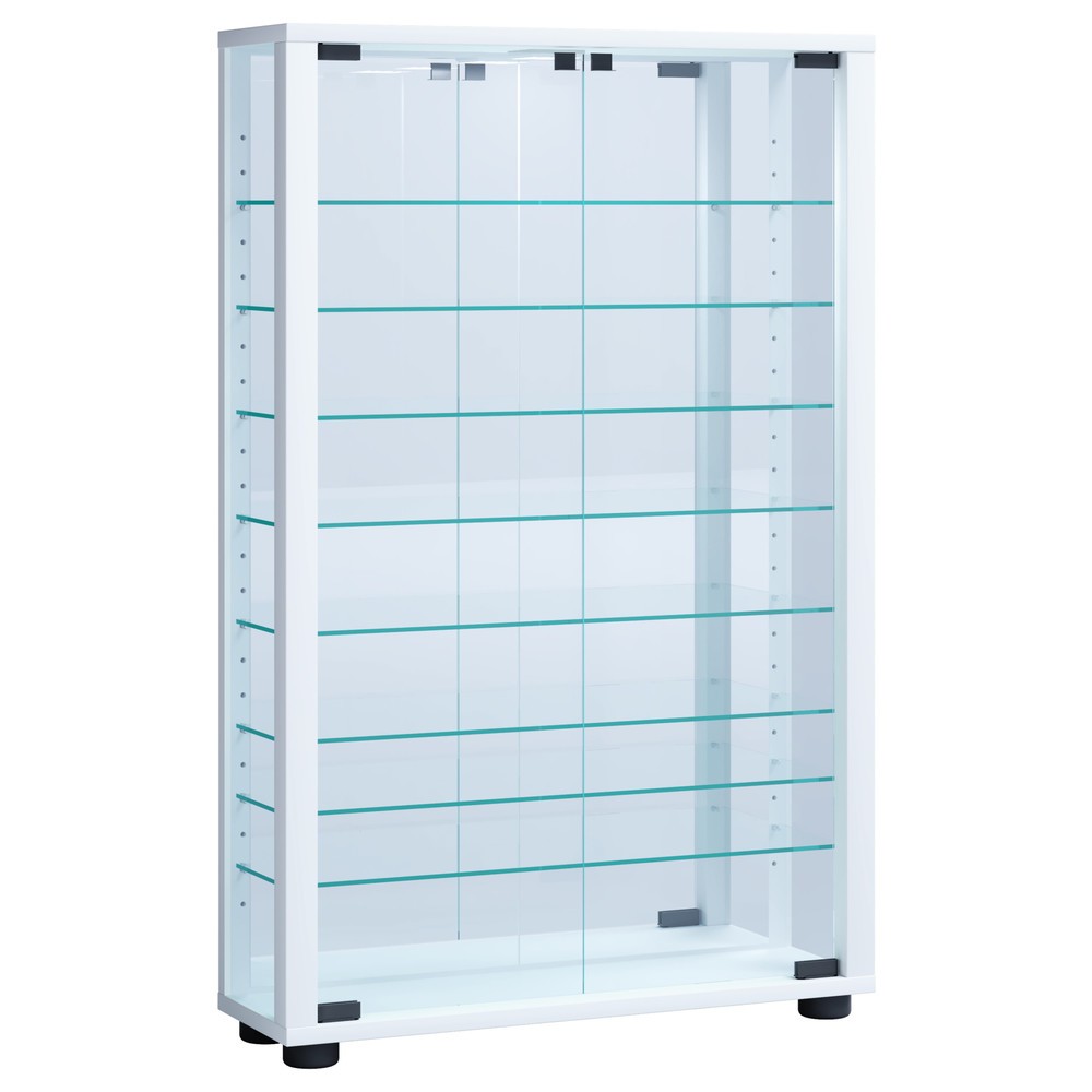 Illustration du produit: Vitrine à poser Lumo Mini avec miroir, blanc