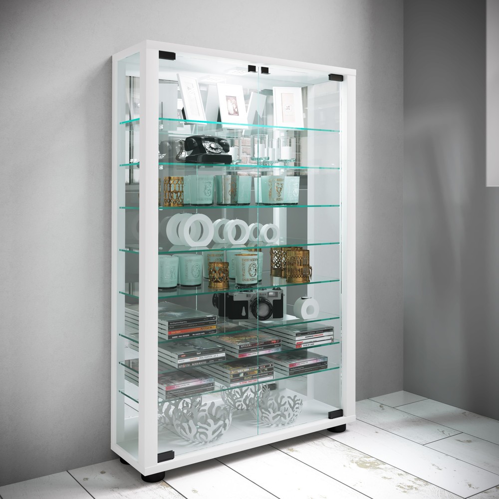 Produktabbildung Nr. 4: Vitrine à poser Lumo Mini avec miroir, blanc