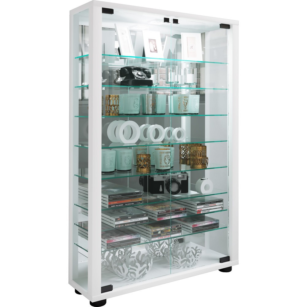 Produktabbildung Nr. 5: Vitrine à poser Lumo Mini avec miroir, blanc
