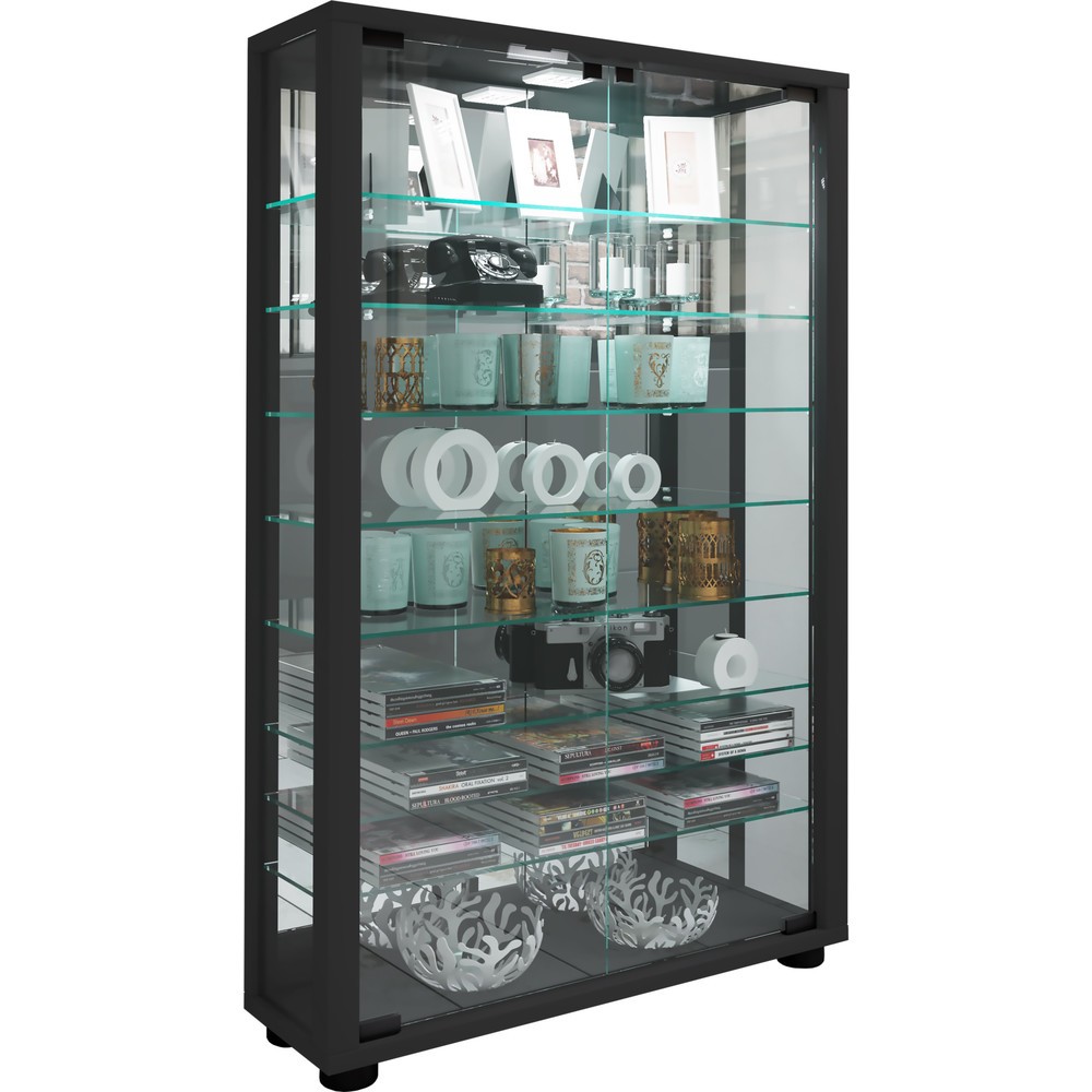 Produktabbildung Nr. 5: Vitrine Lumo Mini avec miroir, éclairage à LED inclus, noir