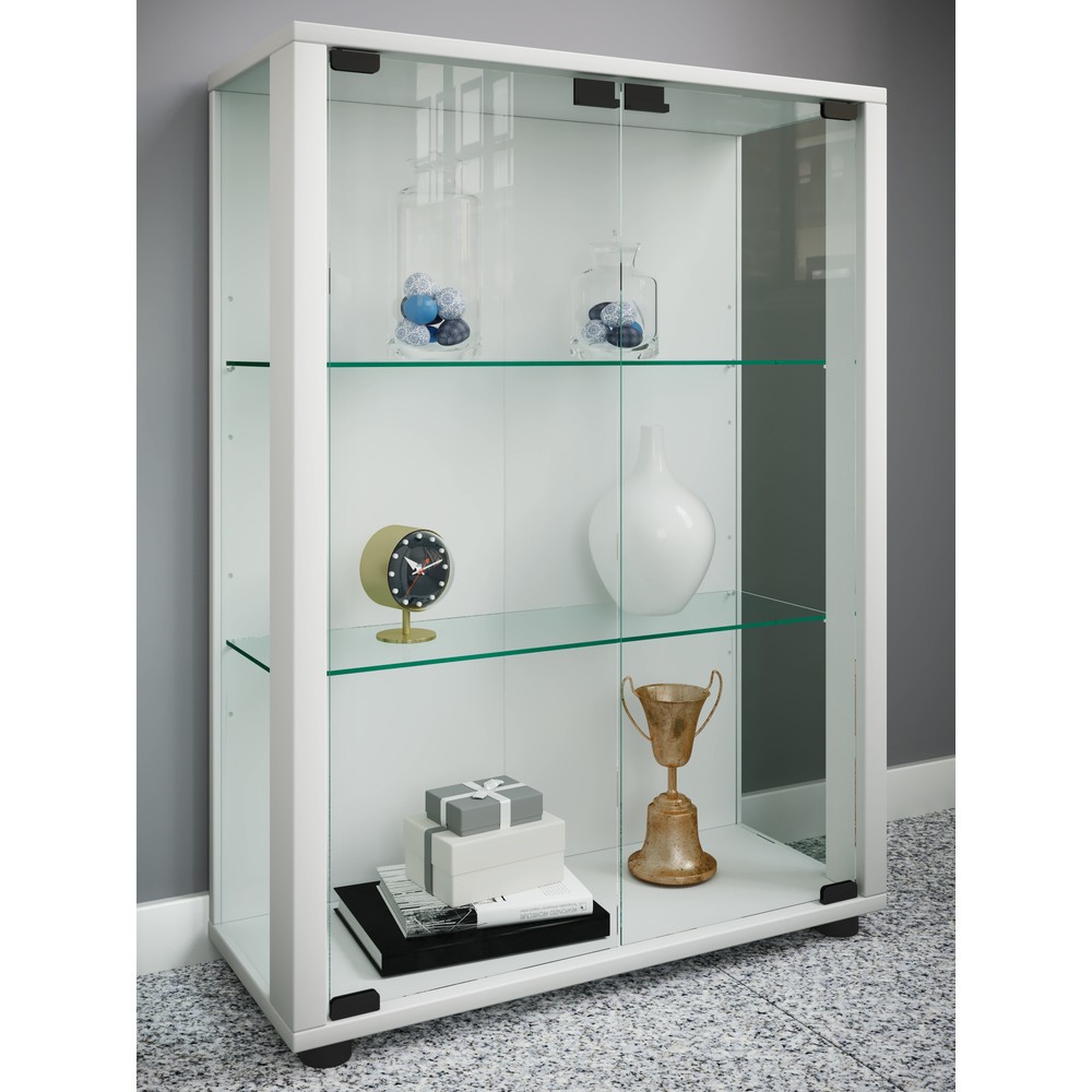 Produktabbildung Nr. 3: Vitrine à poser Sintalo, éclairage à LED inclus, blanche