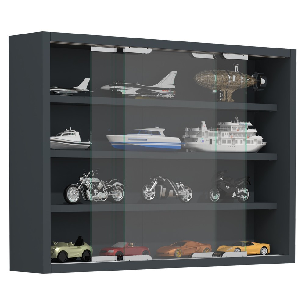 N° de l'image du produit 1 : Vitrine murale Agisa M, anthracite