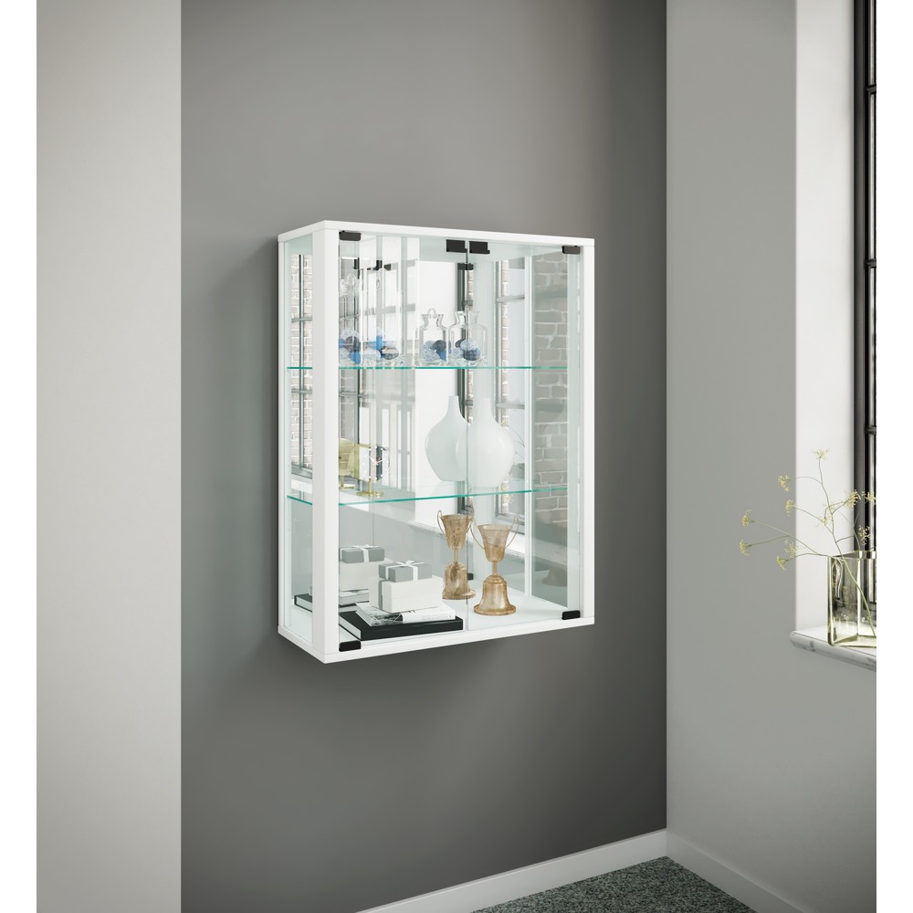 Produktabbildung Nr. 4: Vitrine murale Udina avec miroir, blanc