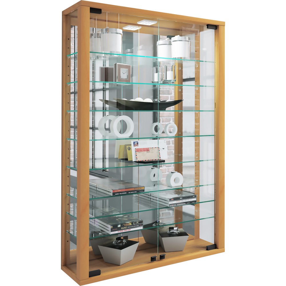 Produktabbildung Nr. 5: Vitrine murale Vitrosa Mini avec miroir, hêtre