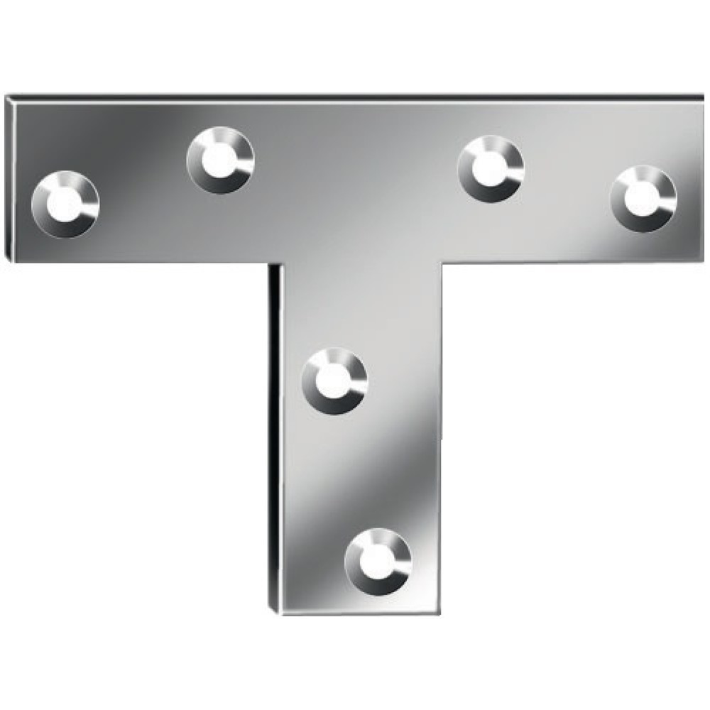 Illustration du produit: VORMANN Flachwinkel Länge 70 mm, Stahl blau verzinkt, Breite 16 mm Stärke 1,5 mm