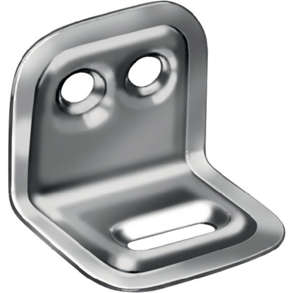Illustration du produit: VORMANN Verstellwinkel, Stärke 1 mm Stahl roh, Länge 25 mm Breite 30 mm, blau verzinkt