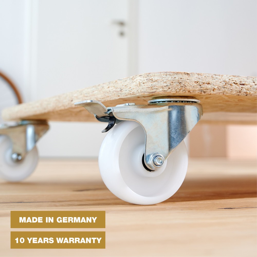Produktabbildung Nr. 4: WAGNER Aide au transport MM1172 590 x 490 mm, OSB 4 roues directrices pour appareil de transport Ø 75 mm, paliers à rouleaux, 2 dispositifs de blocage, capacité de charge 250 kg