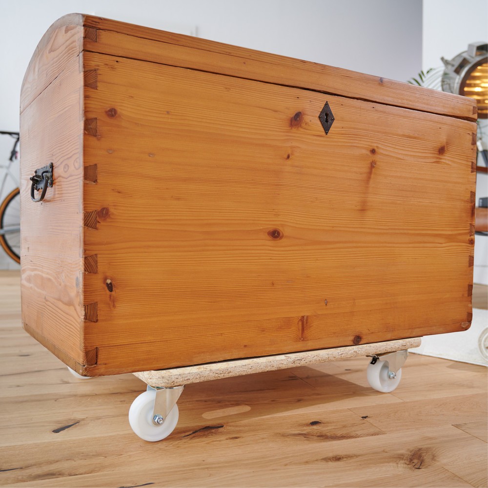 Produktabbildung Nr. 6: WAGNER Aide au transport MM1172 590 x 490 mm, OSB 4 roues directrices pour appareil de transport Ø 75 mm, paliers à rouleaux, 2 dispositifs de blocage, capacité de charge 250 kg