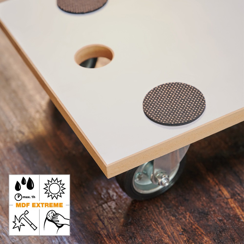 Produktabbildung Nr. 3: WAGNER Aide au transport MDF EXTREME Mélamine- 57,5 x 30 x 11 cm, capacité de charge 250 kg