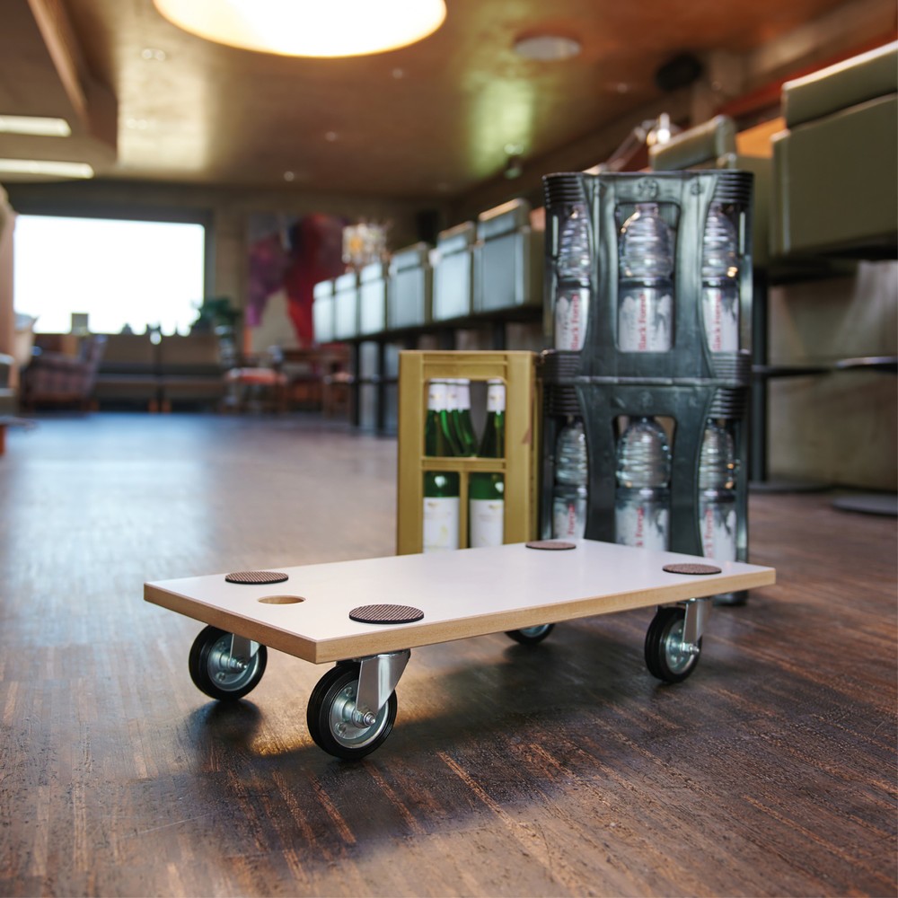 Produktabbildung Nr. 5: WAGNER Aide au transport MDF EXTREME Mélamine- 57,5 x 30 x 11 cm, capacité de charge 250 kg
