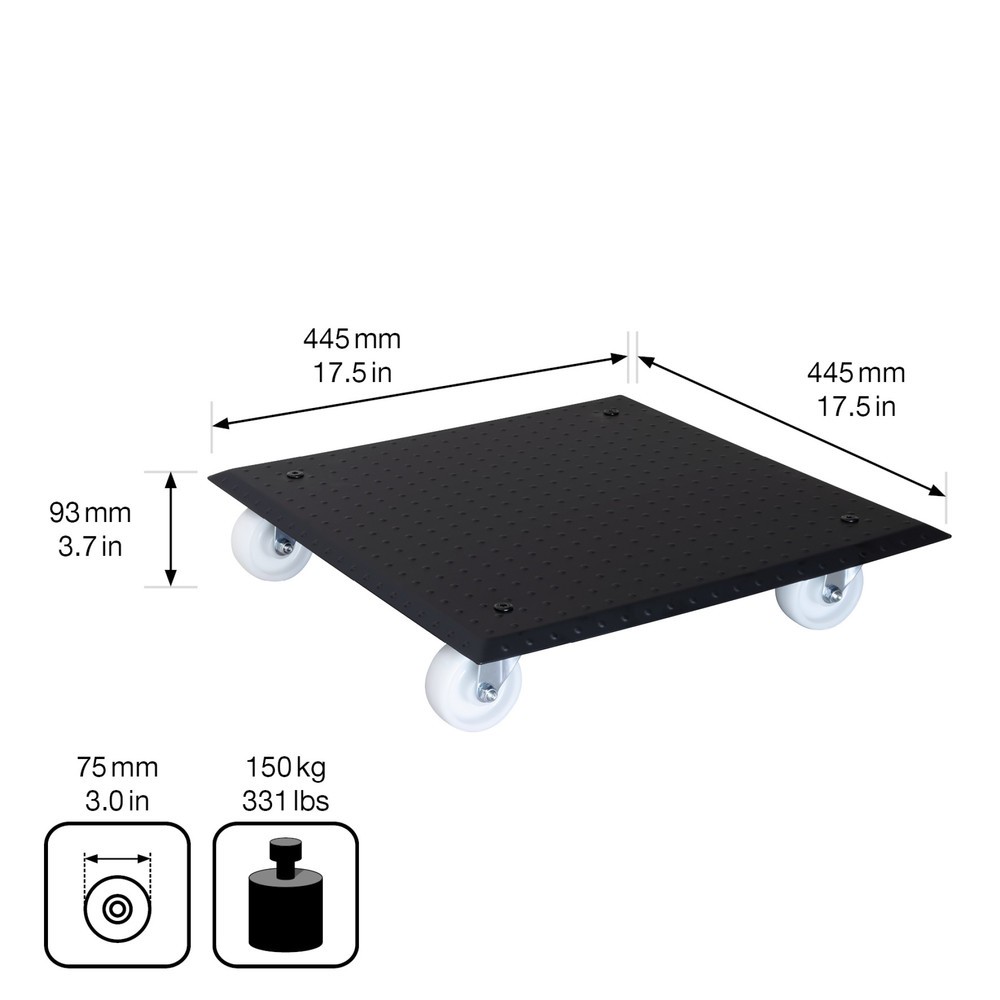 Produktabbildung Nr. 3: WAGNER Pflanzenroller ALASKA - 45 x 45 x 9,5 cm, TK 150 Kg