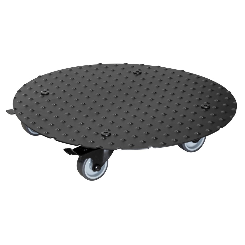 Produktabbildung Nr. 1: WAGNER Pflanzenroller ALASKA BLACK - Ø 38 x 7,5 cm, TK 150 Kg