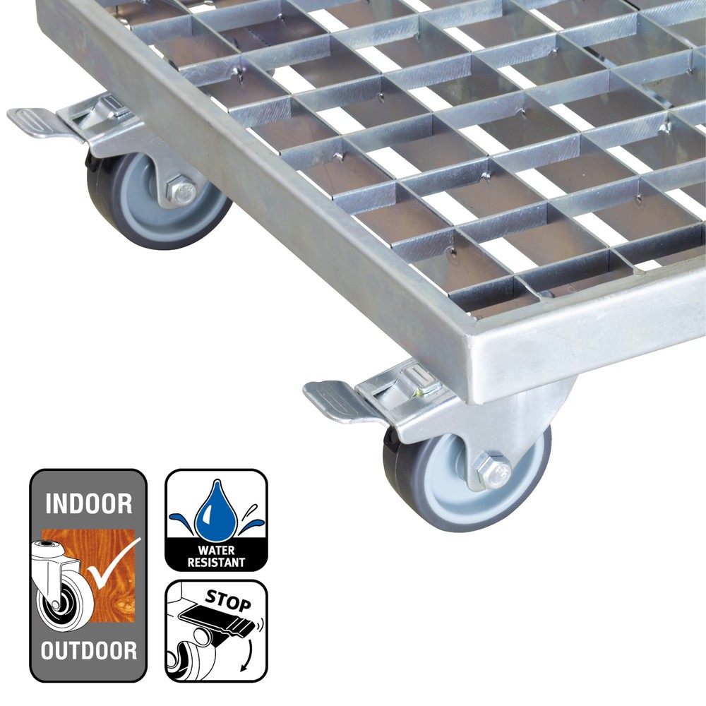 Produktabbildung Nr. 4: WAGNER Pflanzenroller INDUSTRIAL STYLE - 29 x 29 x 9,5 cm, TK 200 Kg