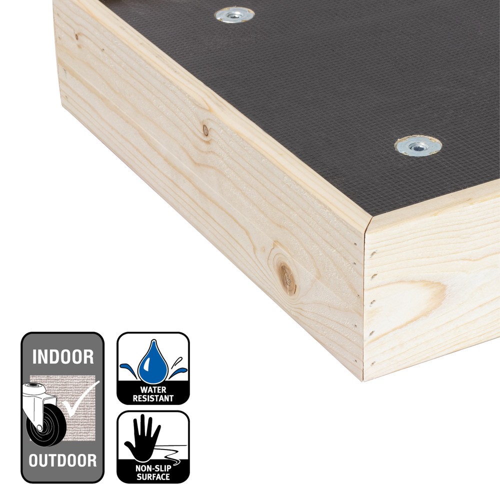 Produktabbildung Nr. 4: WAGNER Pflanzenroller MAXIGRIP 38 x 38 x 14,5 cm, Kiefer, TK 200 Kg