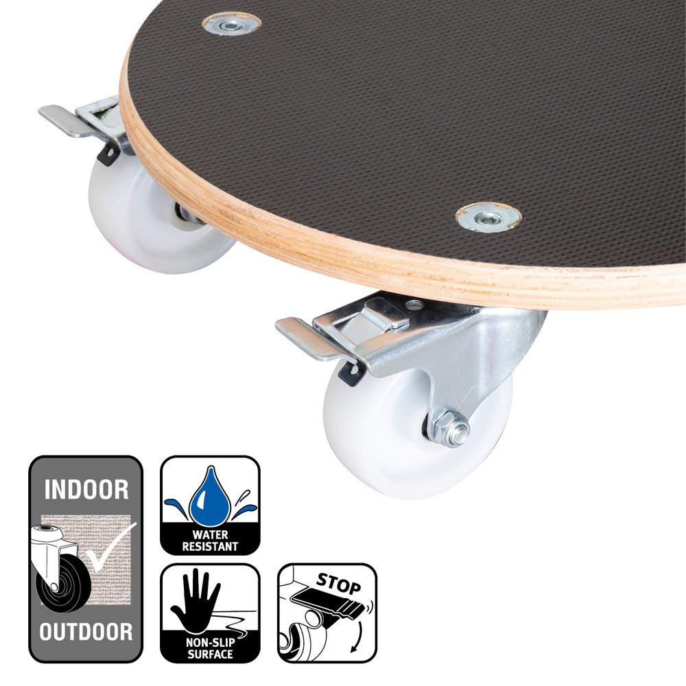Produktabbildung Nr. 4: WAGNER Pflanzenroller MAXIGRIP Ø 38 x 11 cm, Holz, TK 300 Kg