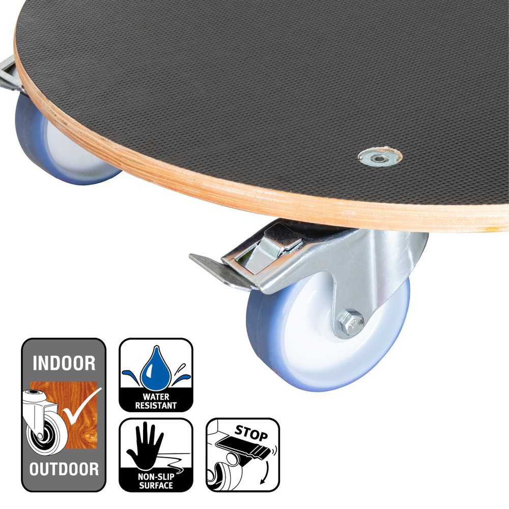 Produktabbildung Nr. 4: WAGNER Pflanzenroller MAXIGRIP Ø 58 x 14,5 cm, Holz, TK 300 Kg