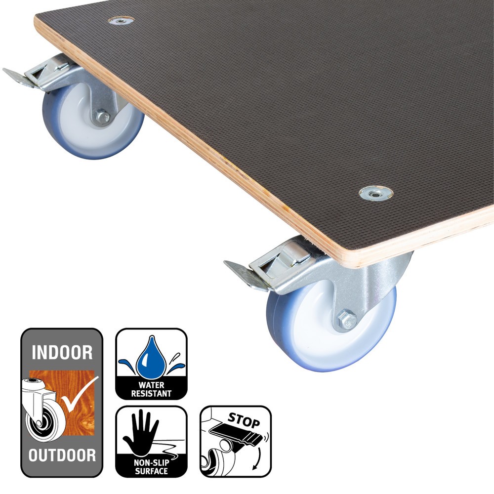 Produktabbildung Nr. 4: WAGNER Pflanzenroller MAXIGRIP 58 x 58 x 14,5 cm Holz TK 300 Kg