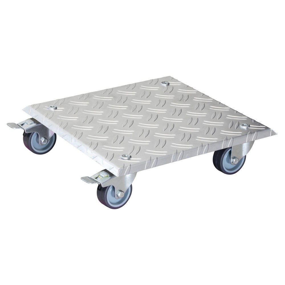 Produktabbildung Nr. 1: WAGNER Rouleur pour plantes ALASKA - 28 x 28 x 7,5 cm, alu, capacité de charge 150 kg