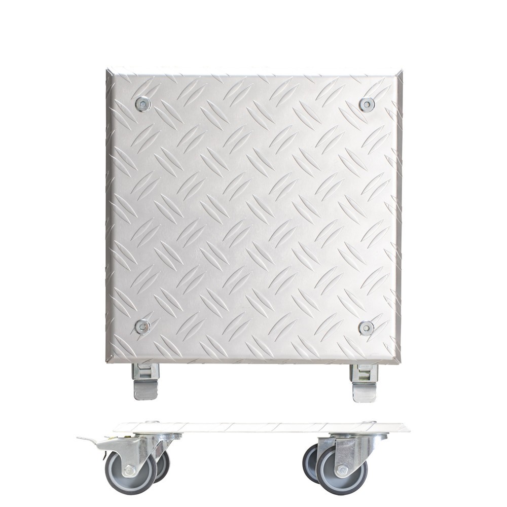 Produktabbildung Nr. 5: WAGNER Rouleur pour plantes ALASKA - 28 x 28 x 7,5 cm, alu, capacité de charge 150 kg