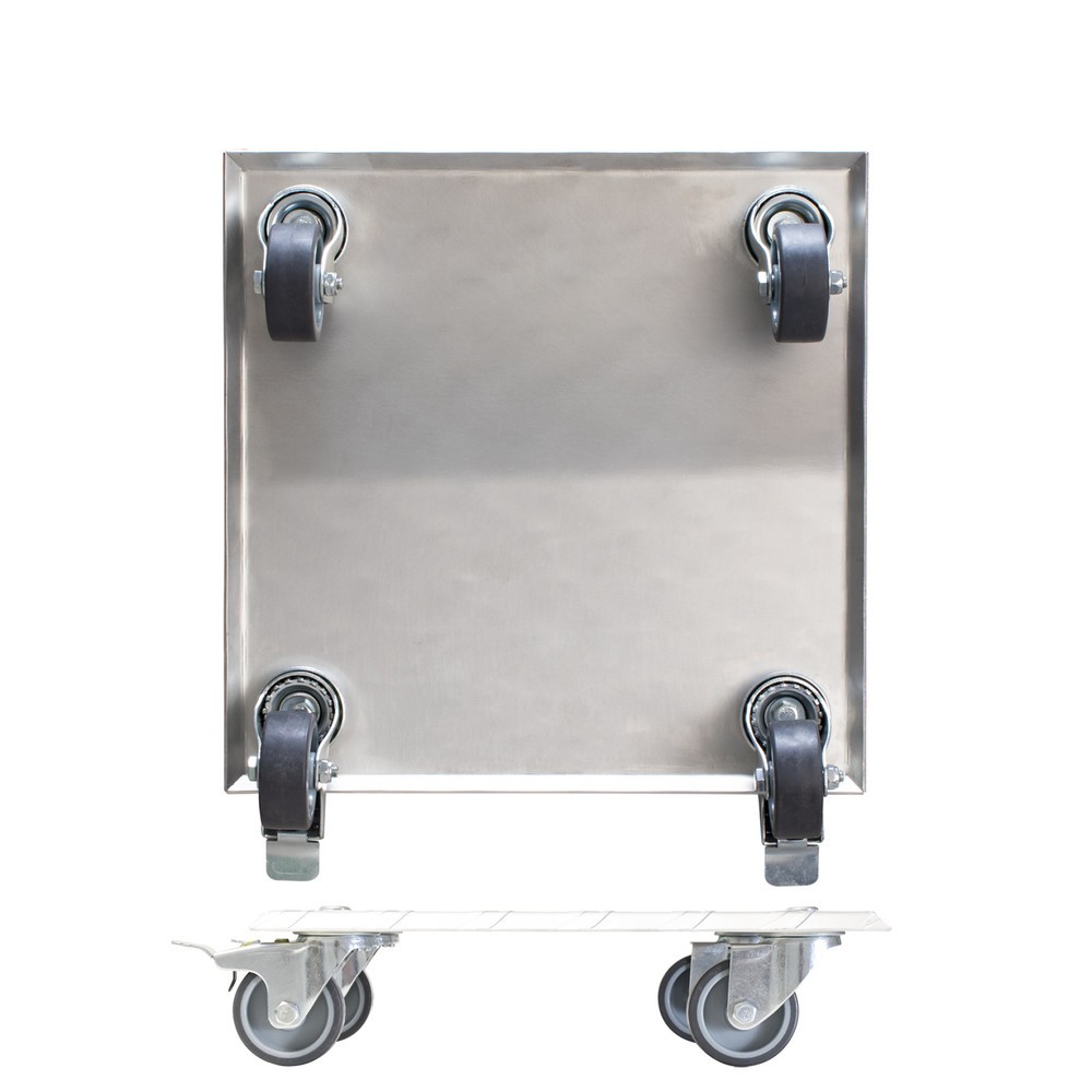 Produktabbildung Nr. 6: WAGNER Rouleur pour plantes ALASKA - 28 x 28 x 7,5 cm, alu, capacité de charge 150 kg