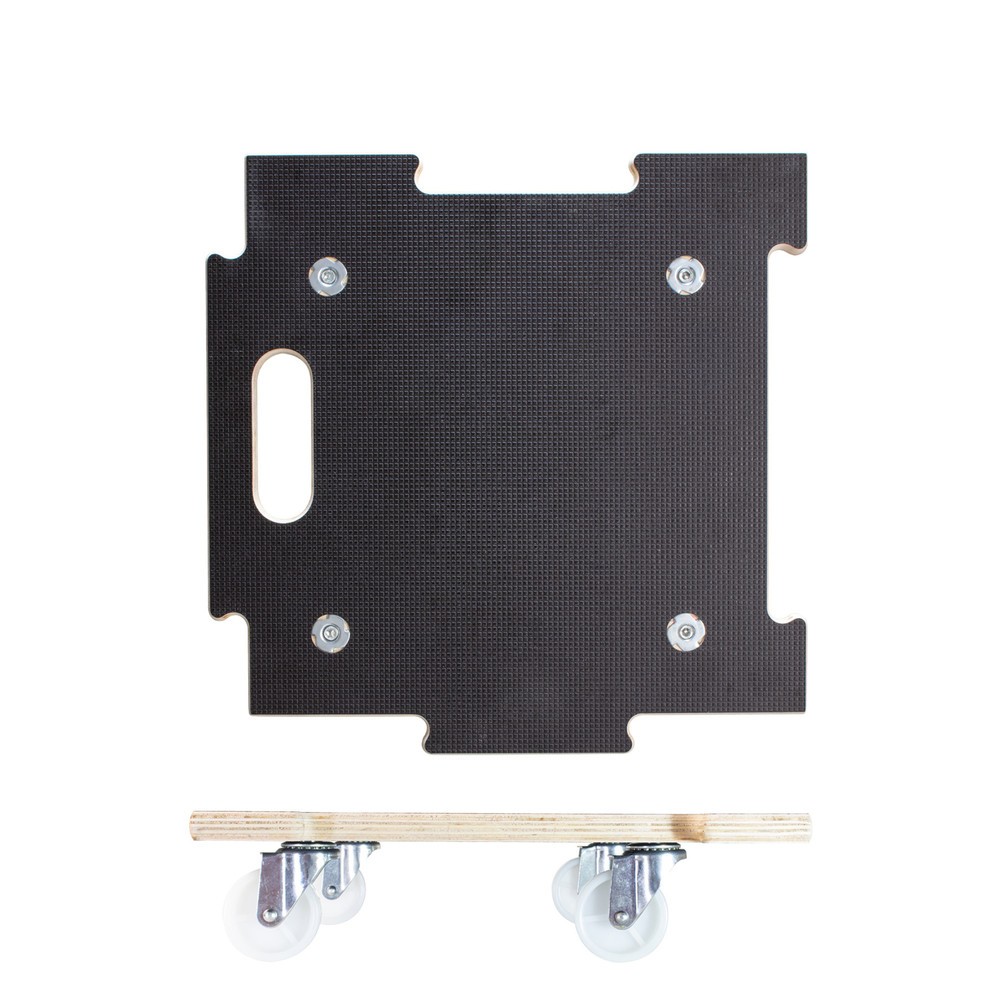 Produktabbildung Nr. 5: WAGNER Rouleur pour plantes MAXIGRIP 39 x 39 x 10 cm bois, capacité de charge 200 kg