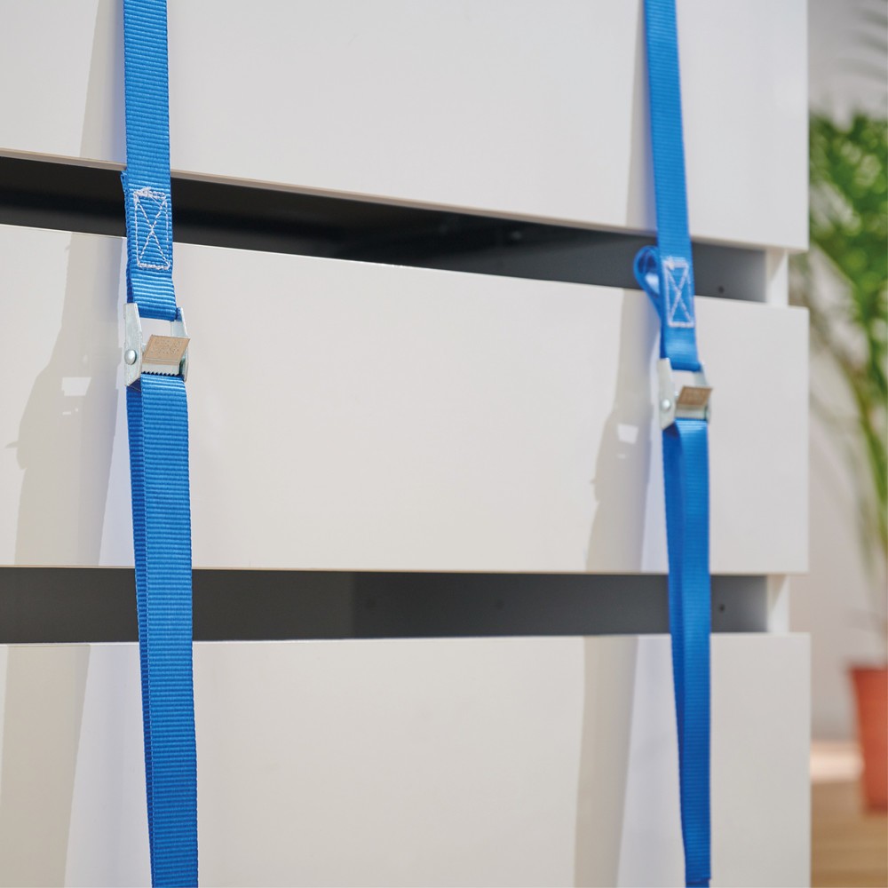 Produktabbildung Nr. 3: WAGNER Sangle d'arrimage et de serrage 2 pcs. - 2,5 m de long, serrure de blocage en acier