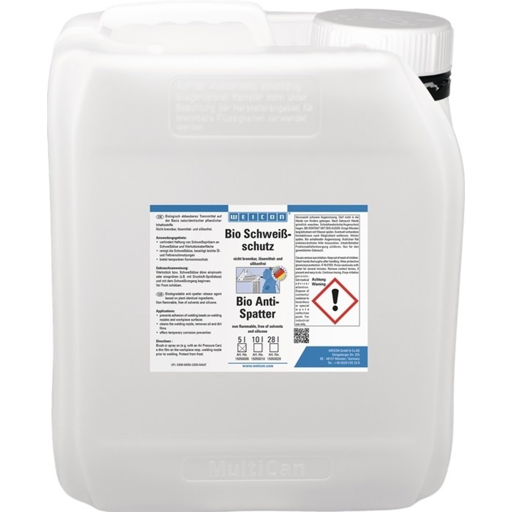 Produktabbildung: WEICON Bio-Schweissschutz, 5 l, Kanister
