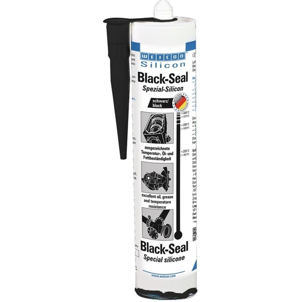 Produktabbildung: WEICON Spezialsilikon Black-Seal schwarz 85 ml Tube