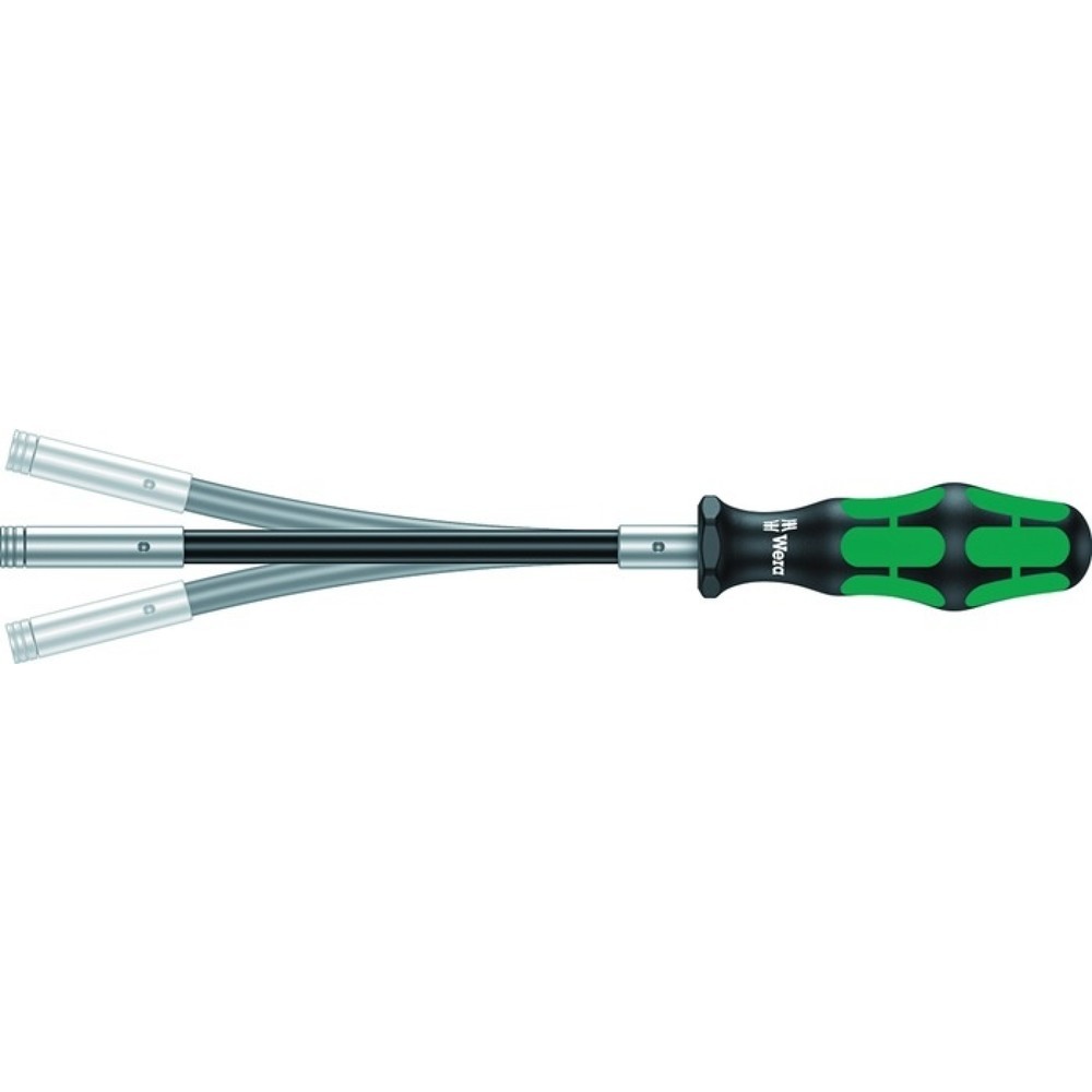 Illustration du produit: WERA Bithandhalter 393 S, Klingenlänge 173,5 mm, 1/4 ″ mit Magnet, Klinge flexibel 3-Komponentengriff