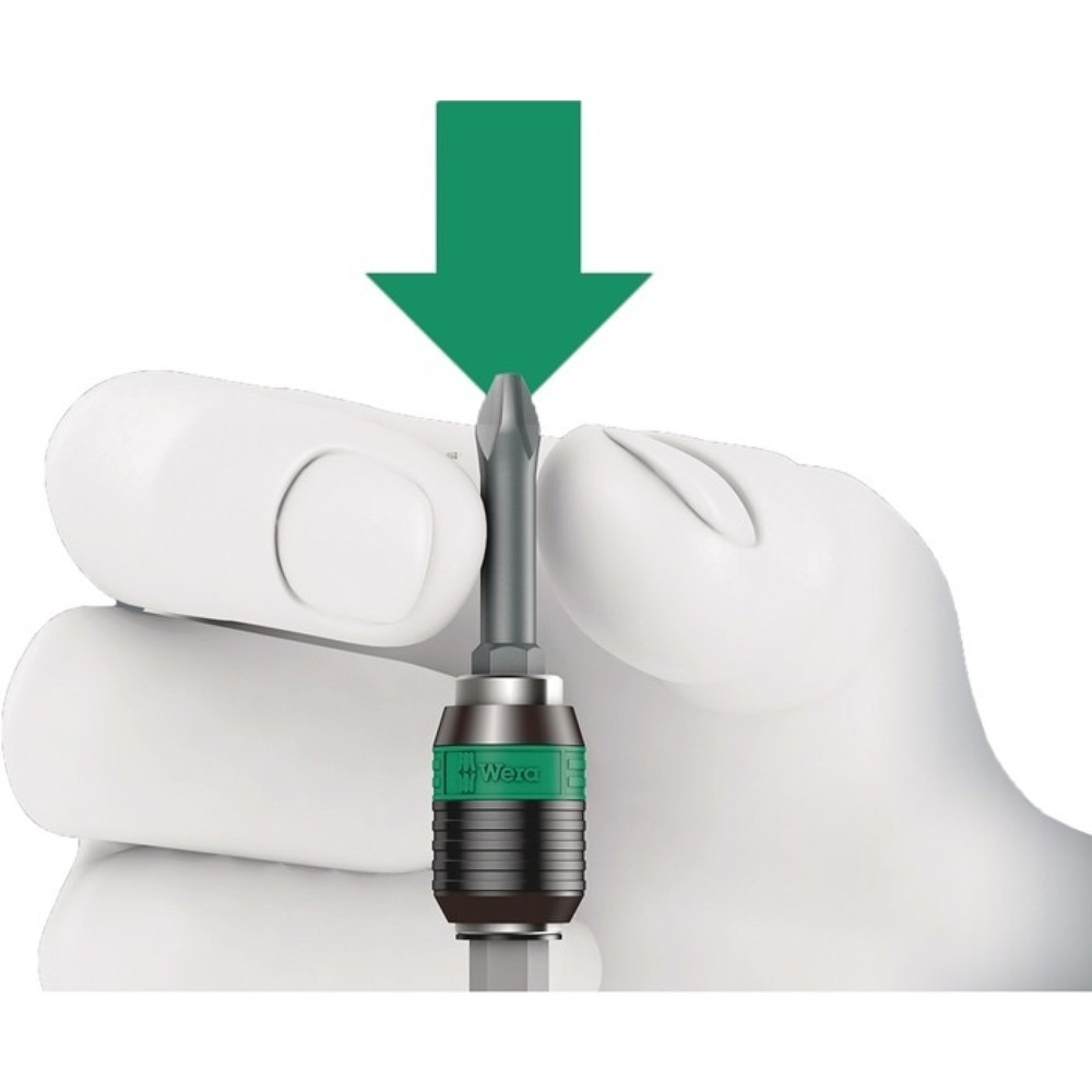 Produktabbildung Nr. 3: WERA Bithandhalter 826 T Kraftform Turbo, mit Schnellwechselfutter, 2-Komponentengriff